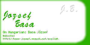 jozsef basa business card